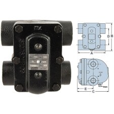 Hoffman Series H Beartrap Float & Thermostatic Steam Trap