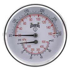 Winters Instruments Pressure/Temperature Combination Gauge