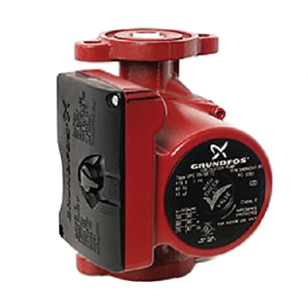 Grundfos Single Phase Three Speed Circulating Pump - 1/3 HP, 115 V, Flanged