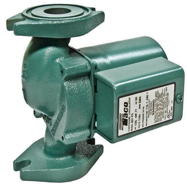Taco 007 Series Single Phase Circulating Pump W/Integral Flow Check - 1/25 H.P., 115 Volt