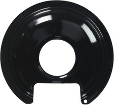 Stanco Range Drip Pan - 6", Black Porcelain