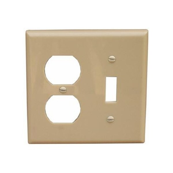 Duplex Wall Plate - 2 GANG, 1 Toggle