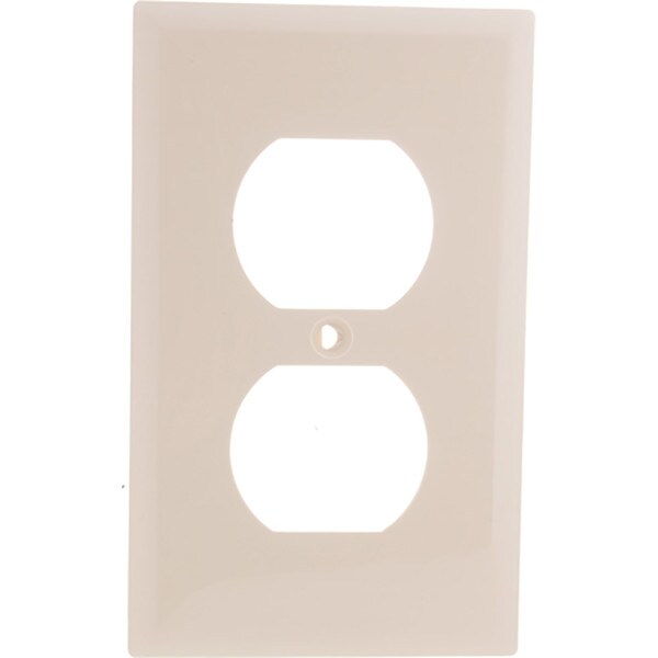 Lexan Single Gang Receptacle Wall Plate - Ivory