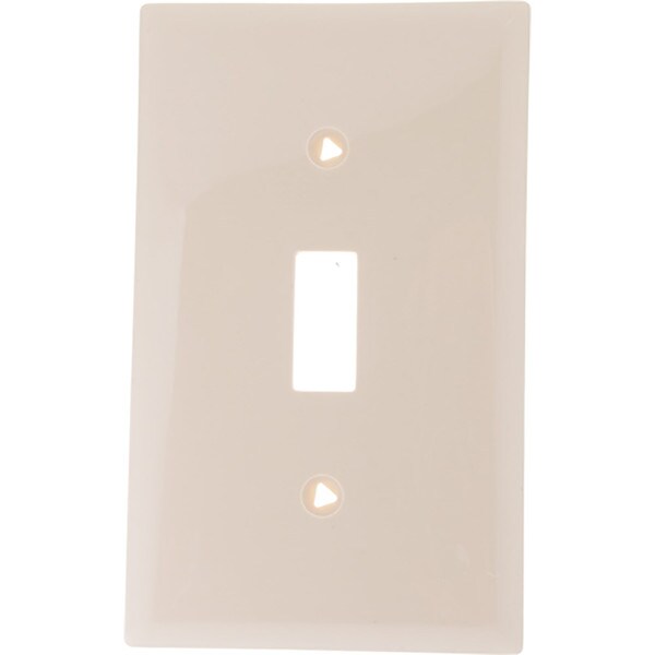 Cooper Wiring Devices Single Gang Light Switch Wall Plate - Ivory