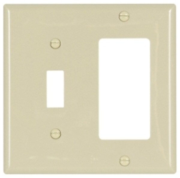 Toggle Wall Plate - 2 GANG, White