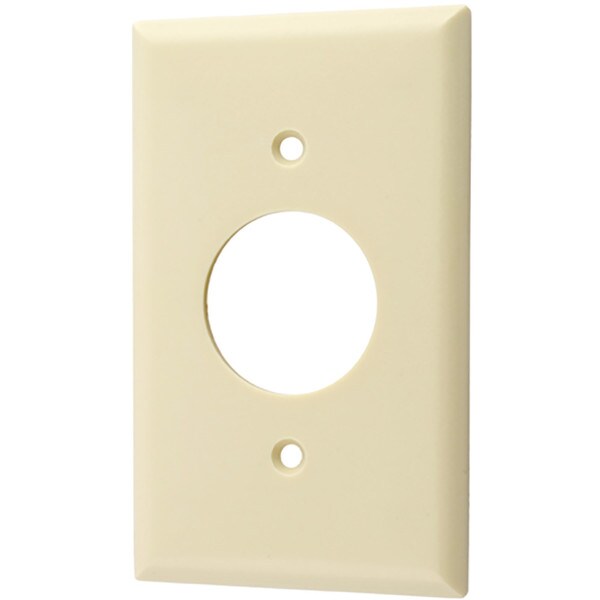 Cooper Wiring Devices Single Gang Receptacle Wall Plate - Ivory