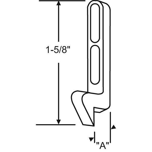 Screen Door Keeper - 1-5/8" x 1/4"