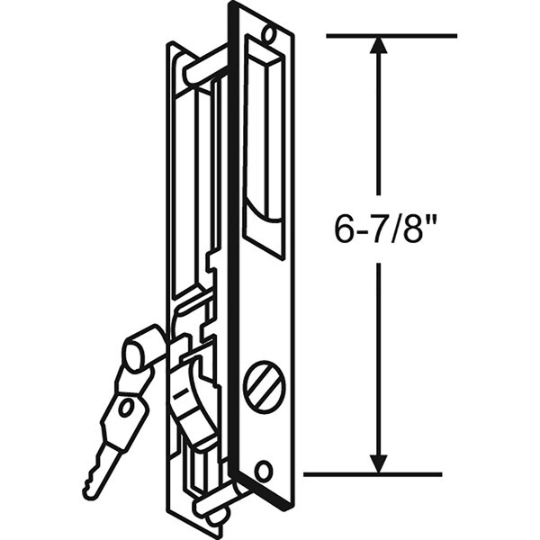 Patio Door Handle Set - 7-3/8" x 7/8"