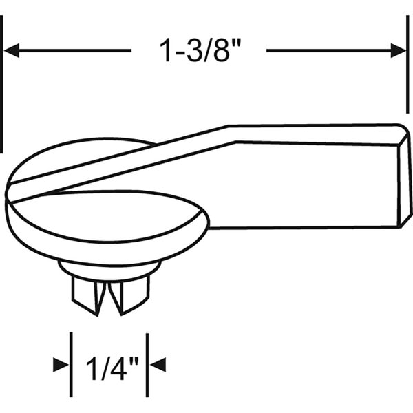 Patio Door Lock - 1-5/16", Thumb Turn