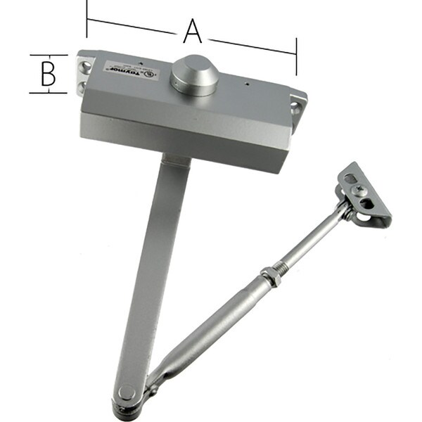 Taymor Metal Door Closer - 9-1/16" Spread
