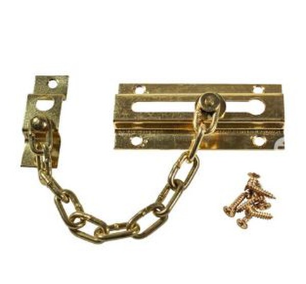 Door Chain Brass Plated Steel Pack of 2