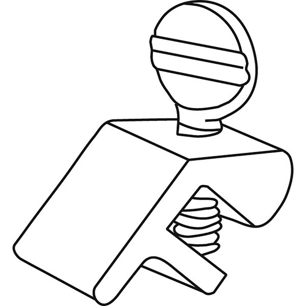 Patio Door Lock - 27/32", Aluminum