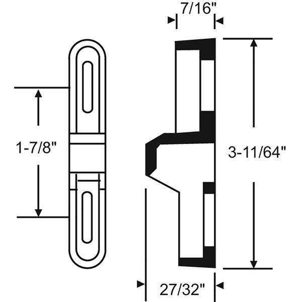 Mortise Lock for Window Keeper