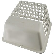 Deflect-O Dryer Vent Bird Guard - White