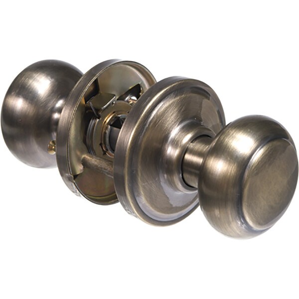 Weiser Lock Troy™ Hall & Closet Door Knob Set - Antique Brass