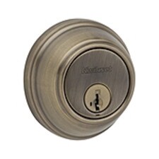 Kwikset Key Single Cylinder SmartKey Security™ Deadbolt - Antique Brass finish