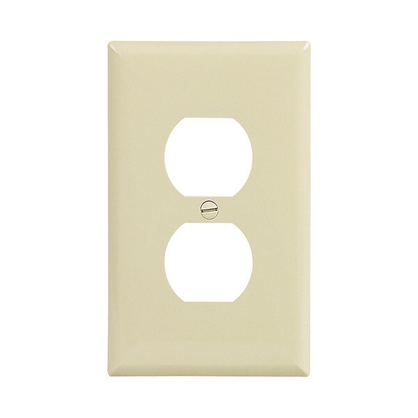 Eagle Electric Manufacturing Single Gang Receptacle Wall Plate - Ivory