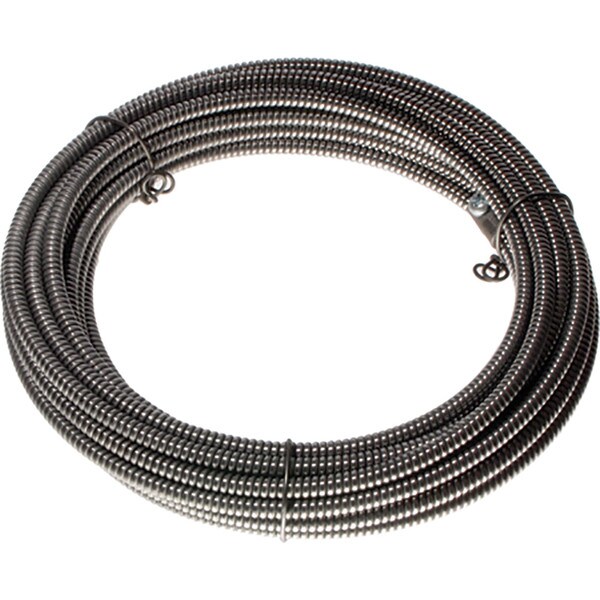 General Wire Spring Flexicore Drain Cleaner Cable - 5/8" x 100' with Male and Female Ends