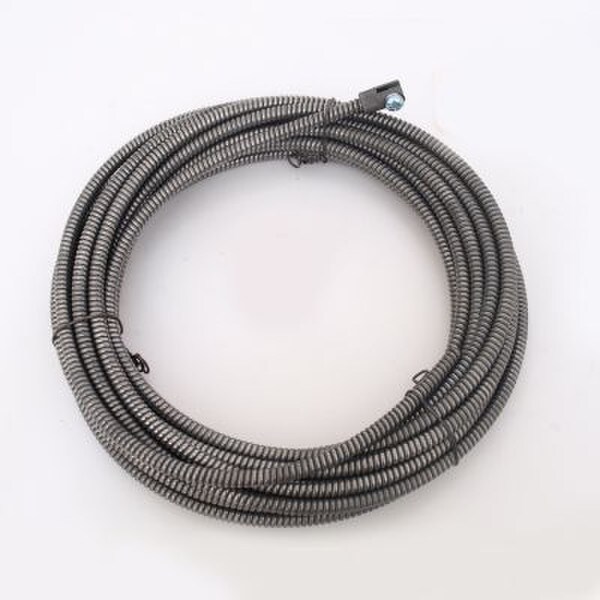 General Wire Spring Flexicore Drain Cleaner Cable - 3/8" x 25' With Female Connector