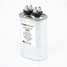 Oval Run Capacitor - 25MFD X 370V