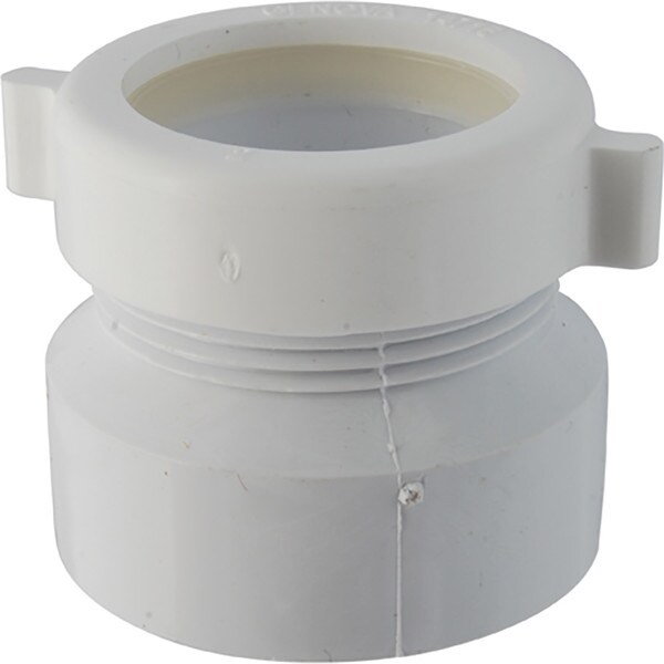 PVC P-Trap Adapter - 1-1/2" x 1-1/4"