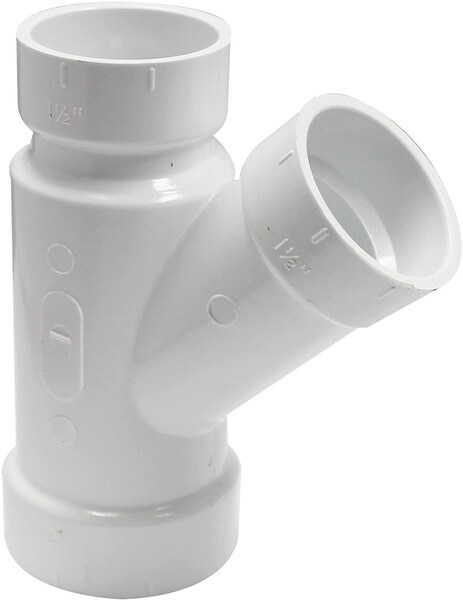 PVC 45° Wye - 4" x 4" x 2"