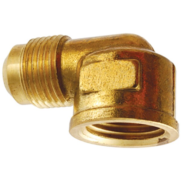 Brass 90° Flare Female Elbow - 1/2" x 1/2"