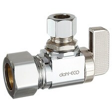 Dahl Angle Supply Stop - 1/4 Turn, 5/8" X 3/8" Comp.