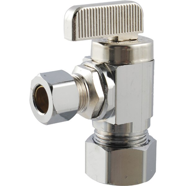 Dahl Angle Supply Stop - 1/4 Turn, 5/8" X 3/8" Comp.