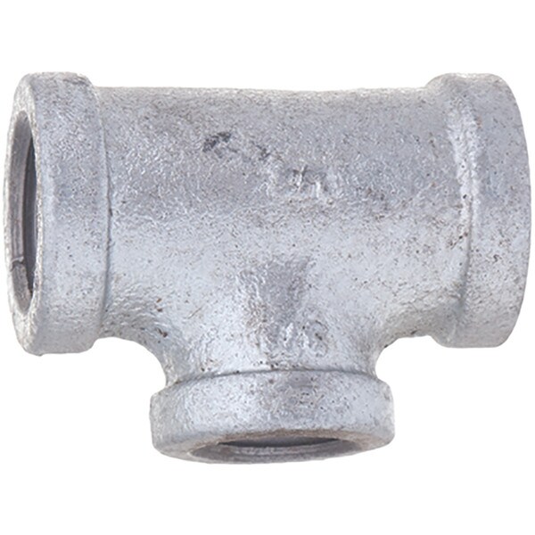 Galvanized Reducer Tee - 1/2" x 1/2" x 3/8"