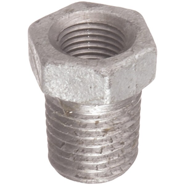 Galvanized Hex Bushing - 1" x 1/2"