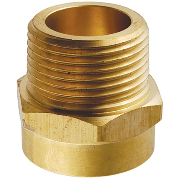 Brass Hose Adapter - 3/4" FHT x 3/4" MPT