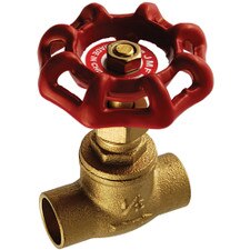 Straight Supply Stop with 1/8" Side Mounted Waste, 3/4"