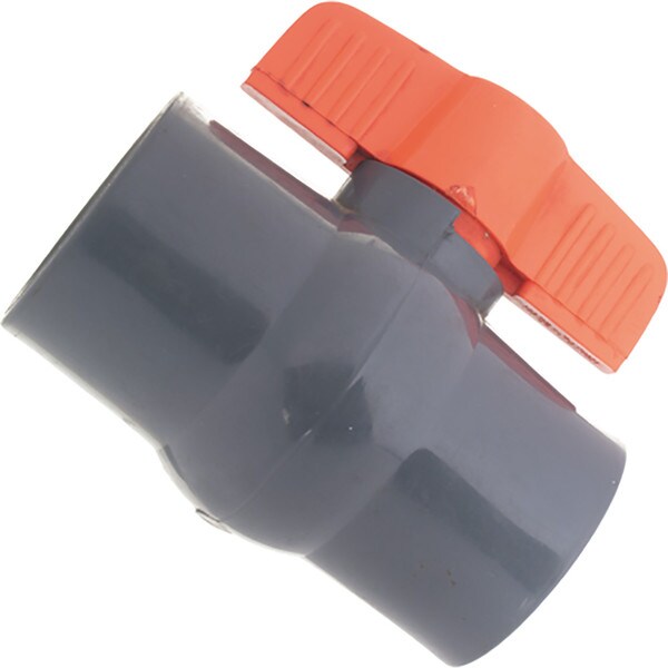 PVC Straight Ball Valve, 1-1/2" IPS