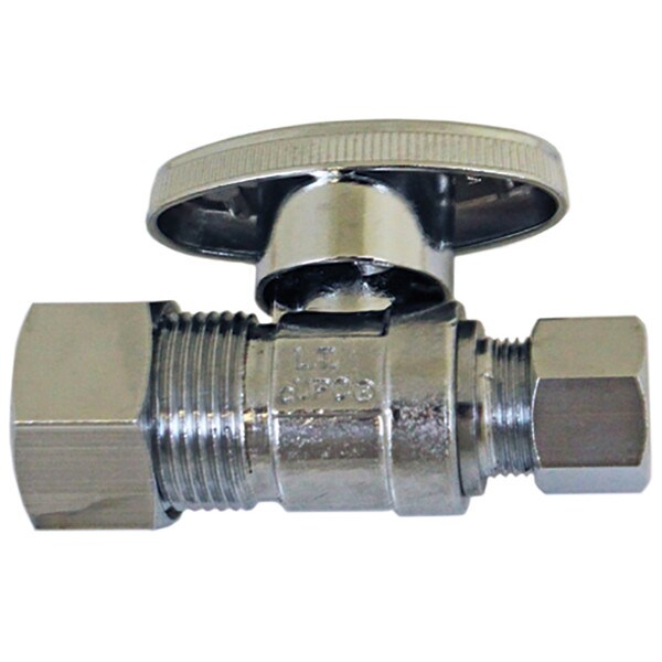 Universal Faucet Parts Straight Supply Stop - 1/2" x 3/8"