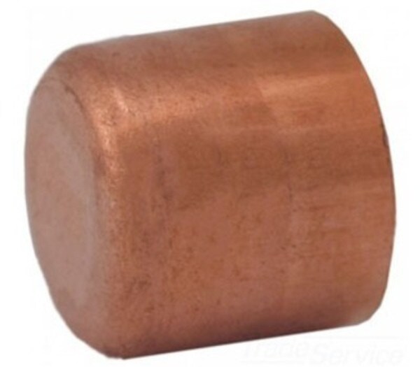 Copper Pipe Cap - 1/8"