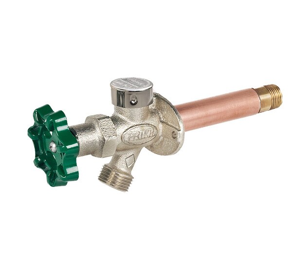 Prier 6" Residential Anti-Siphon Wall Hydrant - 1/2" MIP x 1/2" SWT