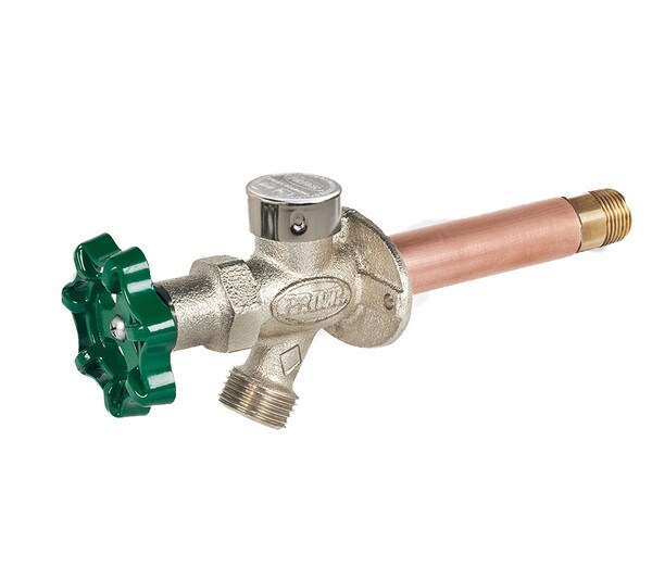 Prier 18" Residential Anti-Siphon Wall Hydrant - 1/2" MIP x 1/2" SWT