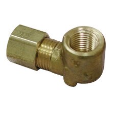 Jones Stephens Brass Elbow - 1/2" x 3/8", Lead Free