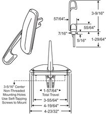 Multipoint Casement Lock, Brown