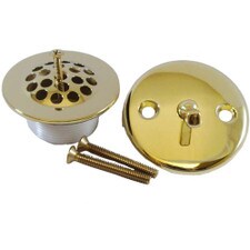 Trim Kit for Trip Lever Tub Drain - Polished Brass