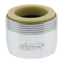 1.5GPM Chrome Faucet Aerator with Laminar Flow - 5/16" - 27M X 55/64' - 27F