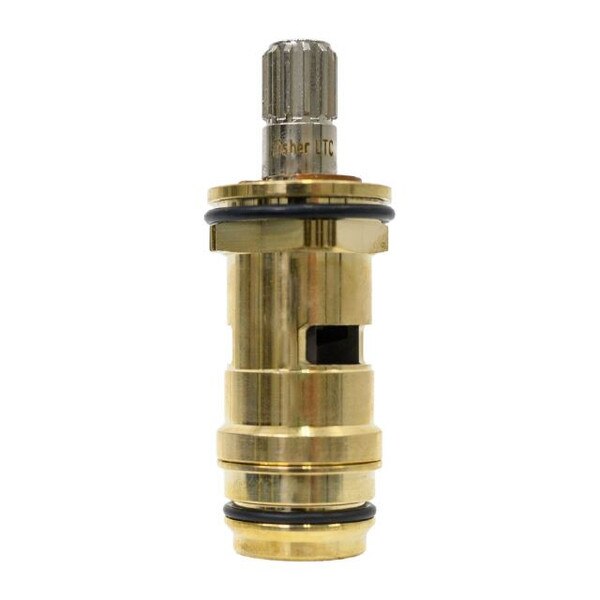 Fisher 1/2" Ceramic Disc Cartridge Left Turn Close Brass